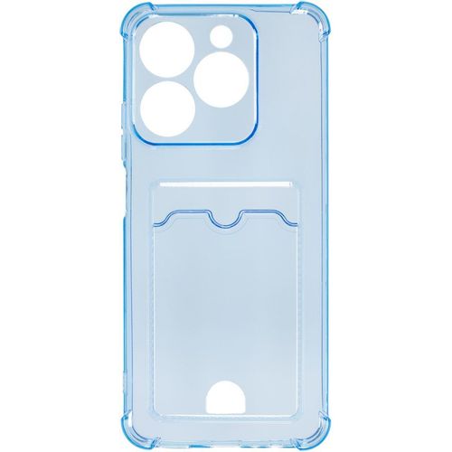 Чехол (клип-кейс) ZIBELINO Silicone Card Holder, для Realme C61, голубой [zsch-rlm-c61-cam-lblu]