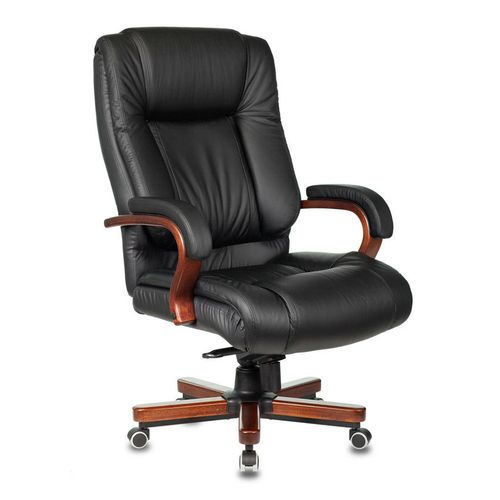Кресло руководителя Бюрократ T-9925Walnut, кожа/искусственная кожа, до 200кг, механизм со смещенной осью, черный — цена и… Кресло руководителя Бюрократ T-9925Walnut, кожа/искусственная кожа, до 200кг, механизм со смещенной осью, черный