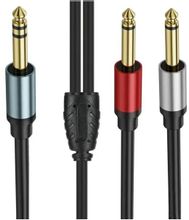 Изображение товара Кабель-переходник аудио PREMIER PCH-242 Jack 6.3 мм 1.8 м позолоченные контакты черный
