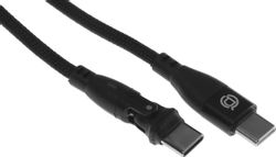 Кабель PERO DC-13, USB Type-C (m) - USB Type-C (m), 1м, черный