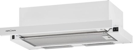 Встраиваемая вытяжка Krona Kamilla ECO 600 W, управление кнопочное, белый [00026736]
