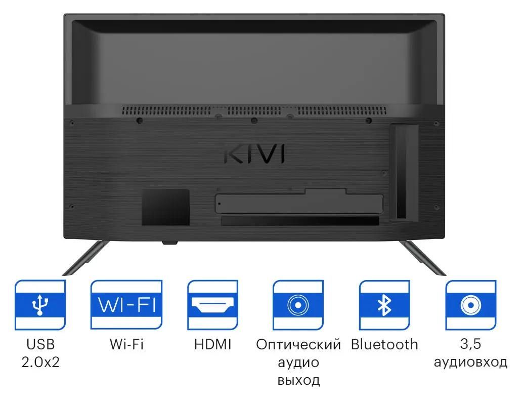 24 Телевизор KIVI 24H750NB, HD, черный, СМАРТ ТВ – купить в Ситилинк |  1877790