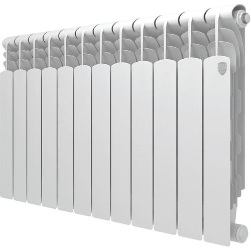 Радиатор биметаллический ROYAL THERMO Revolution B 500, 12 секций, боковое подключение, белый