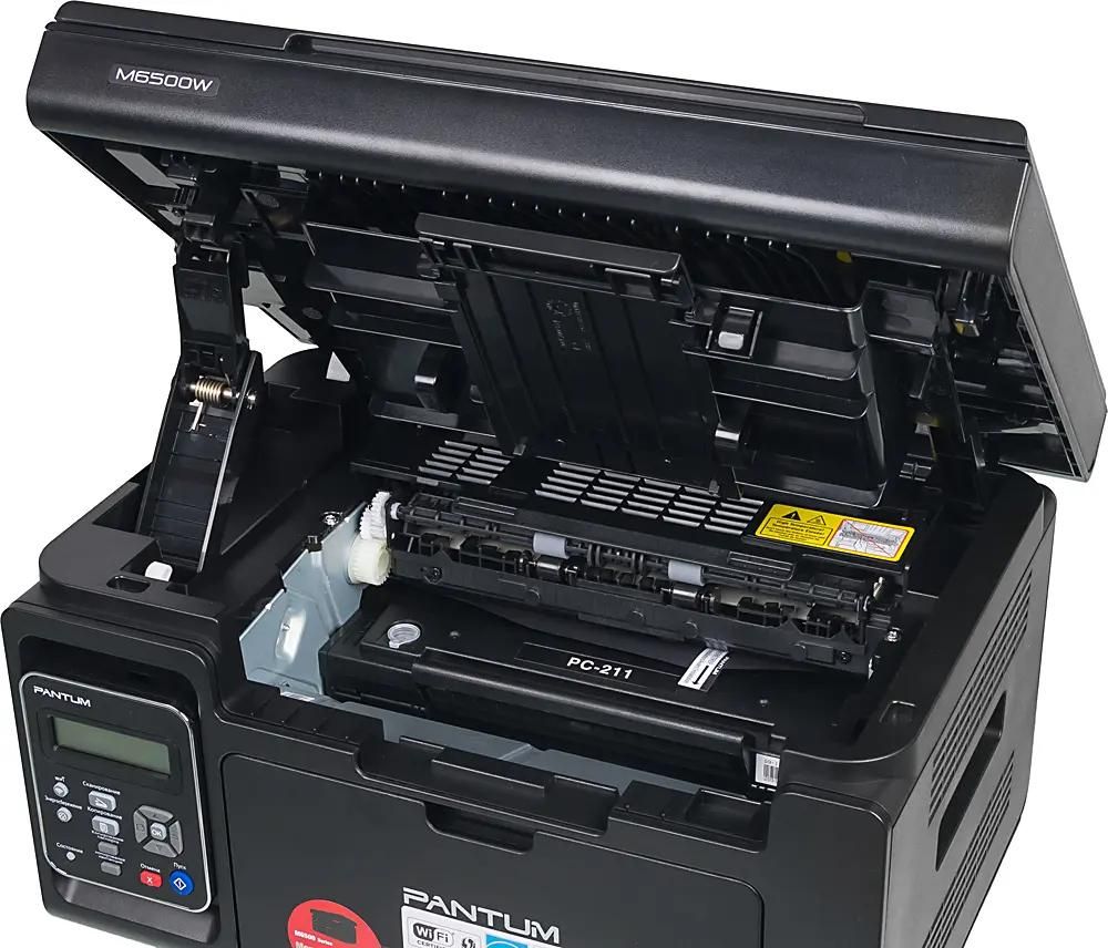 Характеристики МФУ лазерный Pantum M6500W черно-белая печать, A4, цвет  черный (1152205) смотреть в СИТИЛИНК