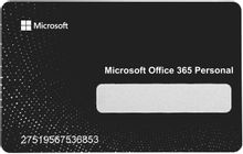 Офисное приложение Microsoft Ключ доступа 365 Personal AllLng POS карта ...