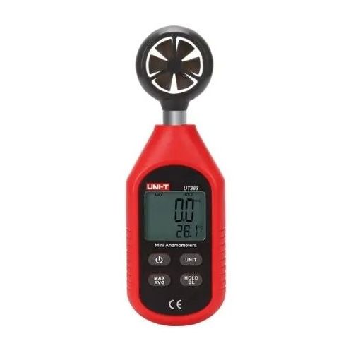 Анемометр-термометр UNI-T UT363BT, крыльчатый, черный/ красный