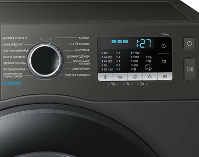 Стиральная машина Samsung WW80AGAS22AX/LD, с фронтальной загрузкой, с ...