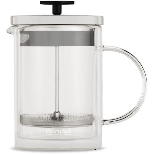 Френч-пресс Rondell Dual RDS-1063, 0.8л, прозрачный