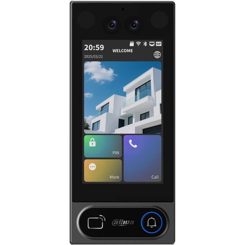 Видеопанель Dahua DHI-VTO6631QB-WP, цветная, черный