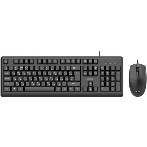 Комплект (клавиатура+мышь) Acer OCC500, USB, проводной, черный [zl.acc11.00g]