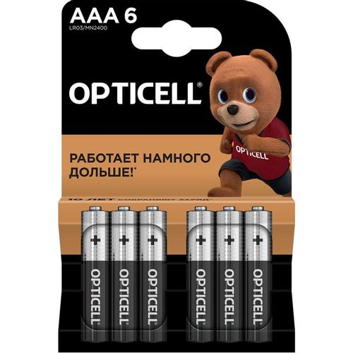 AAA Батарейка OPTICELL Basic LR03, 6 шт.