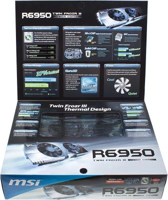 MSI AMD Radeon HD 6950 2 GDDR5 OC Ret r6950 twin frozr iii pe oc 613471