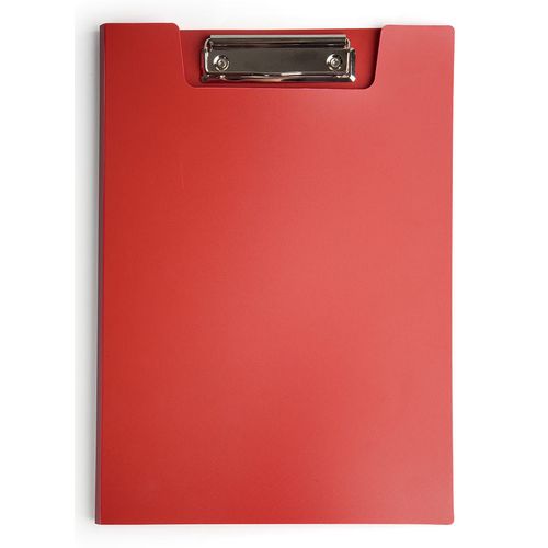 Папка клип-борд Бюрократ -PD602RED, A4, пластик, красный, с крышкой 20 шт./кор.
