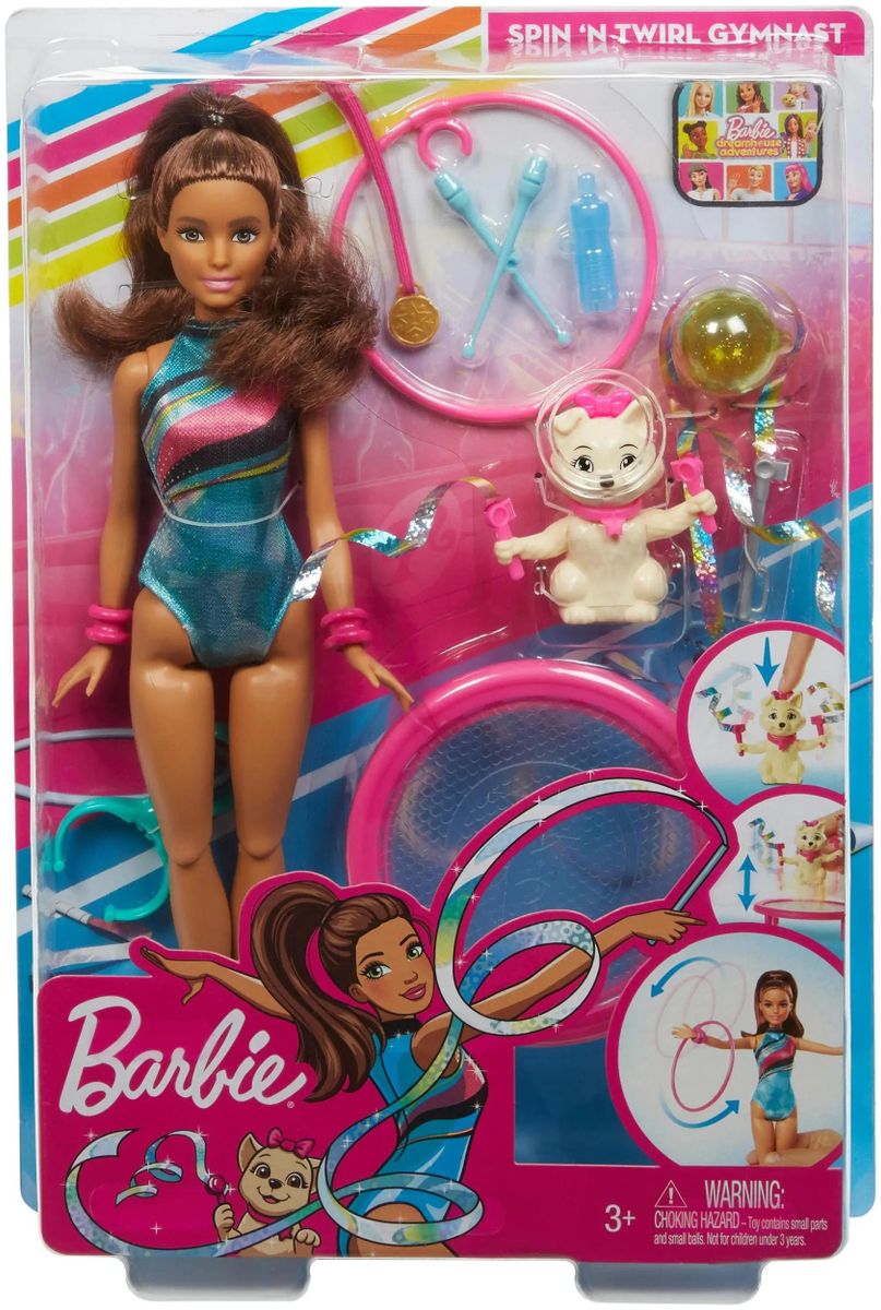 Характеристики Игровой набор Barbie Семья Тереза-гимнастка из серии  Приключения Барби в доме мечты [ghk24] (1433602) смотреть в СИТИЛИНК