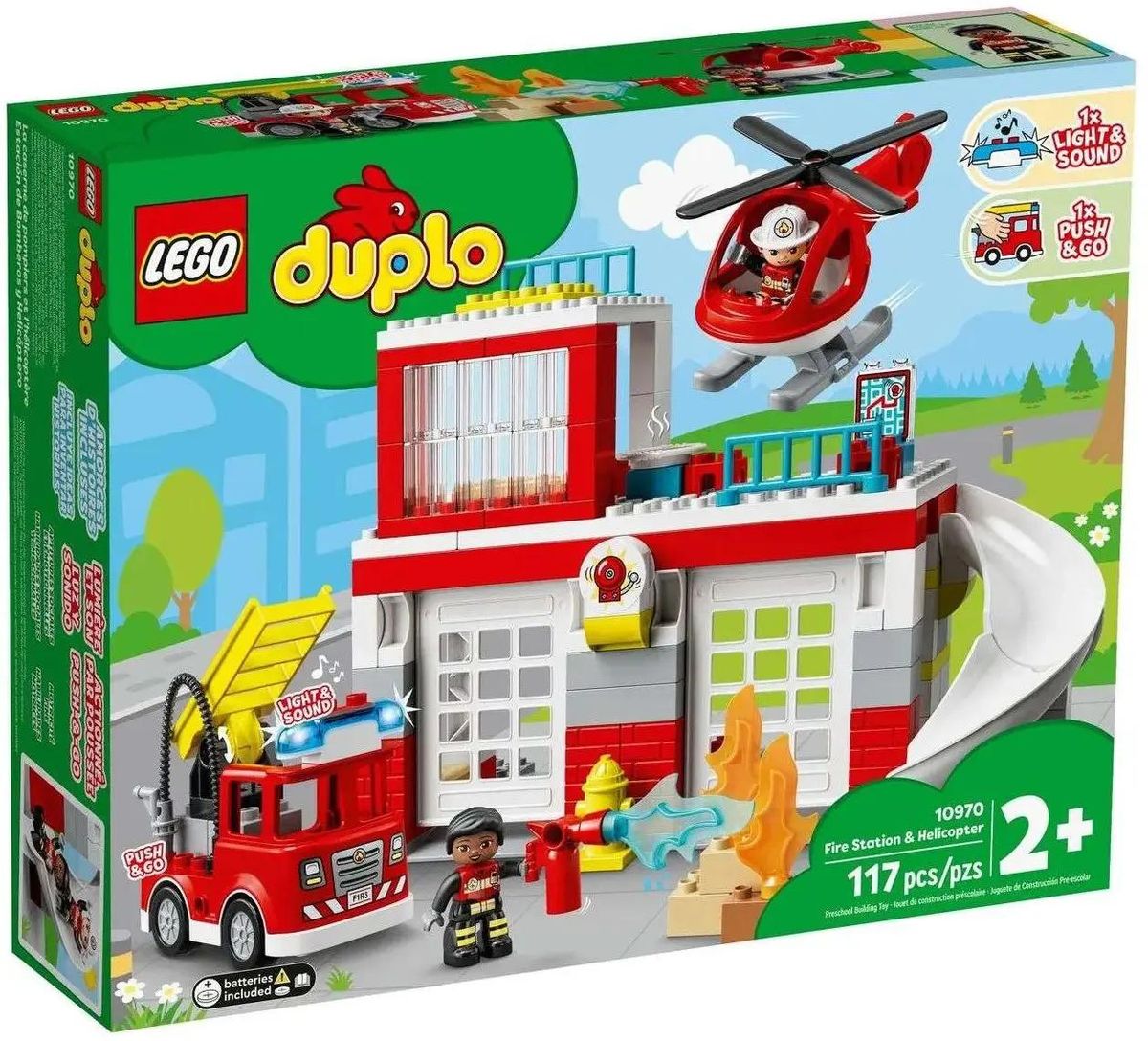 Характеристики Конструктор Lego Duplo Town Fire Station & Helicopter, 10970  (1868386) смотреть в СИТИЛИНК