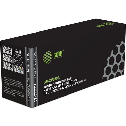 Картридж Cactus CS-CF360A, CF360A, черный / CS-CF360A