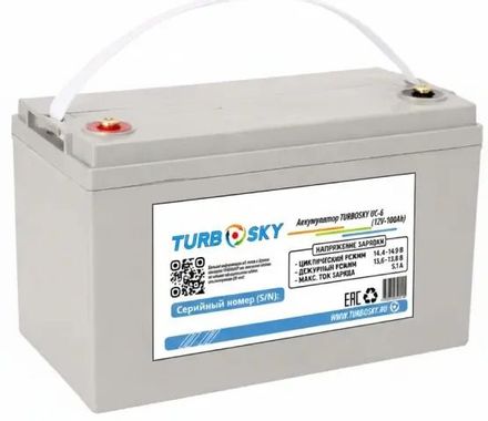 Аккумуляторная батарея TURBOSKY UC-6 для ИБП, 12В, 100Ач