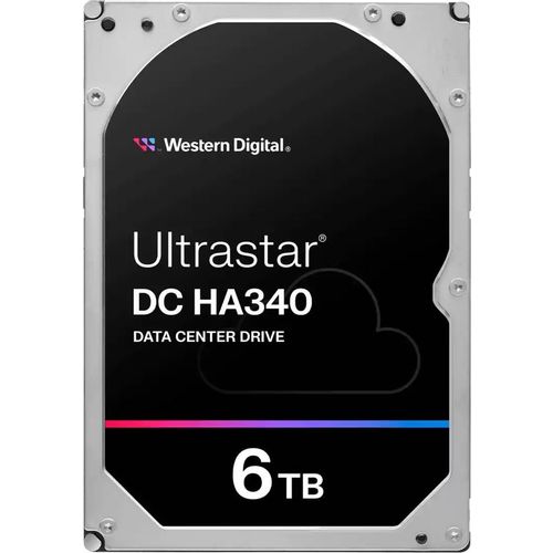 Жесткий диск WD Ultrastar DC HA340 WUS721206BLE6L4, 6ТБ, HDD, SATA III, 3.5″, 7200об/мин [0b47077]