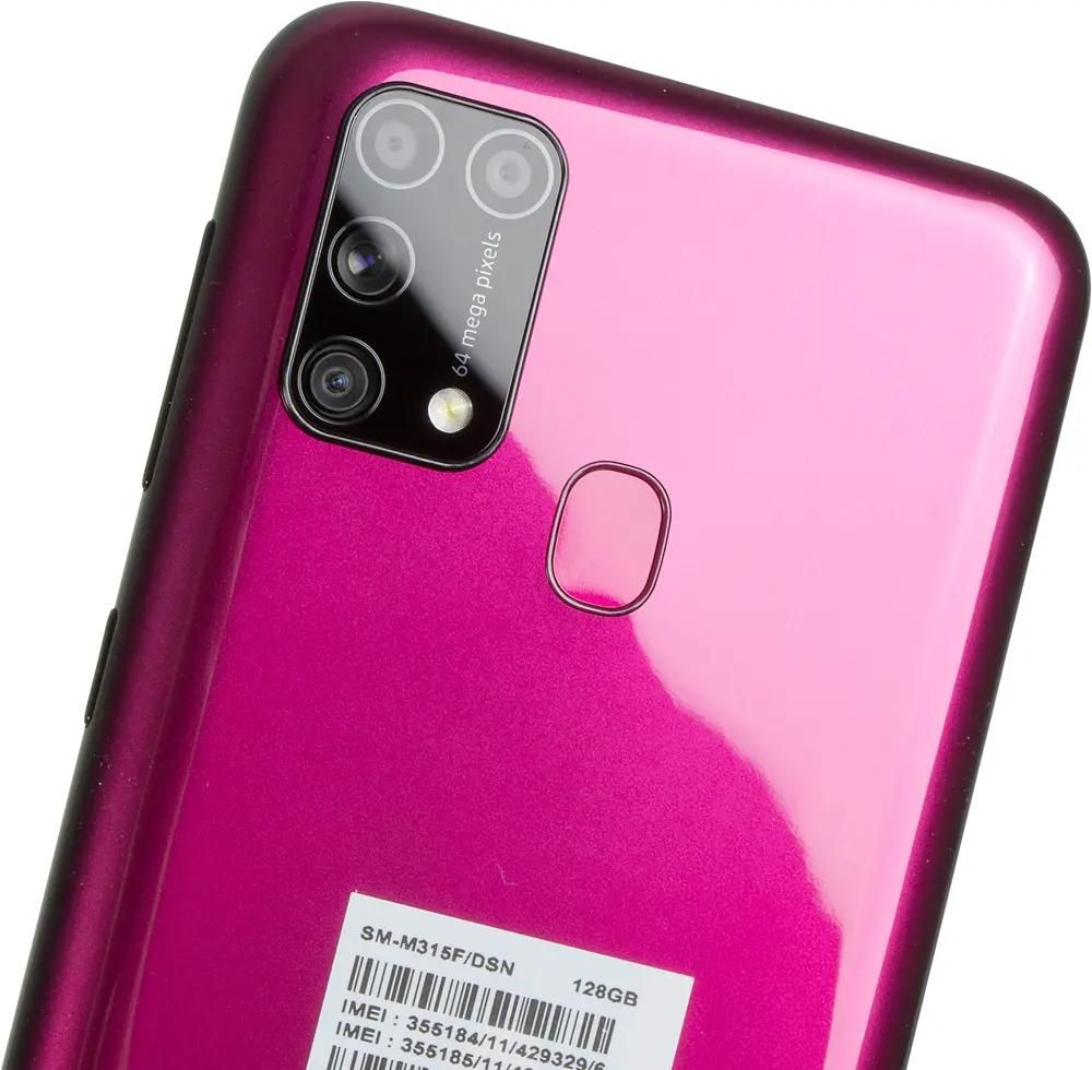 Характеристики Смартфон Samsung Galaxy M31 128Gb, SM-M315F, красный  (1380837) смотреть в СИТИЛИНК