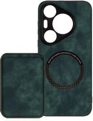Чехол (клип-кейс) ZIBELINO Premium, для Huawei Pura 70 Pro, зеленый