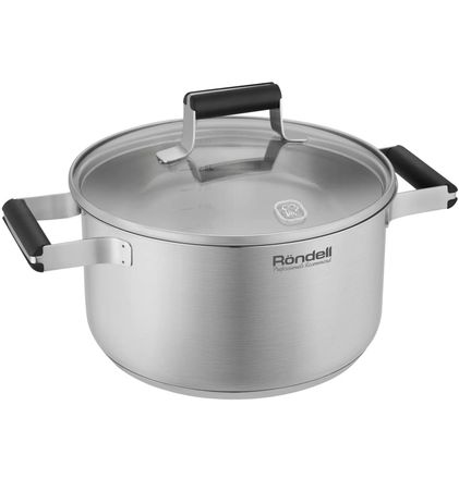 Кастрюля 3.1л Rondell Bayoneta RDS-1807, нержавеющая сталь, с крышкой