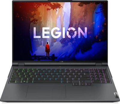 Ноутбук игровой Lenovo Legion 5 Pro 16ARH7H 82RG00GURK, 16", IPS, AMD Ryzen 7 6800H 3.2ГГц, 8-ядерный, 16ГБ DDR5, 512ГБ SSD,  NVIDIA GeForce  RTX 3070 для ноутбуков - 8 ГБ, без операционной системы, серый