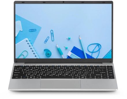 Ноутбук AZERTY Story RB-1450, 14", IPS, Intel Celeron N5095 2ГГц, 4-ядерный, 8ГБ DDR4, 1ТБ SSD,  Intel UHD Graphics, Windows 11 Pro,  серебристый [120-0957]