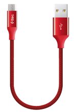 Изображение товара Кабель micro USB TTEC 2DK25K 0.3м оплетка 2A красный для мобильных устройств