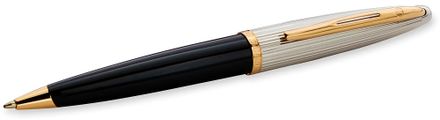 Ручка шариковая Waterman Carene De Luxe Black Silver GT чернила синий коробка подарочная [s0700000]
