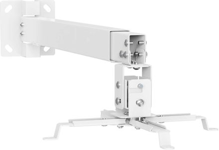 Кронштейн для проектора Cactus CS-VM-PRE02-WT, до 20кг, настенный и потолочный, поворот и наклон, белый