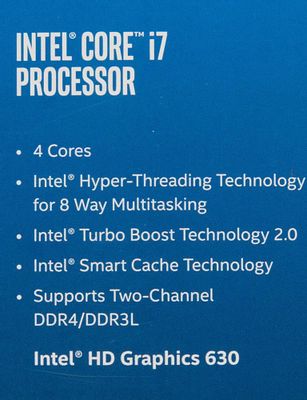 Характеристики Процессор Intel Core i7 7700, LGA 1151, BOX