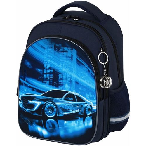 Рюкзак с ортопедической спинкой BRAUBERG Optima 272096 Night driver