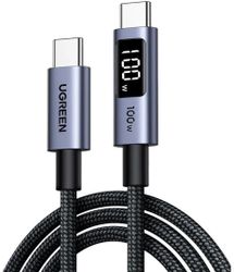 Изображение товара Кабель UGREEN L529,  USB Type-C (m) -  USB Type-C (m),  2м,  серый [65863]