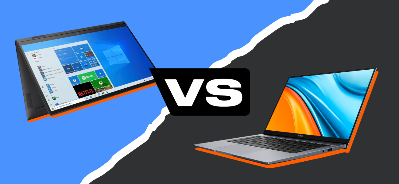 Какой ноутбук купить для работы: HP Envy x360 или ультрабук Honor MagicBook?