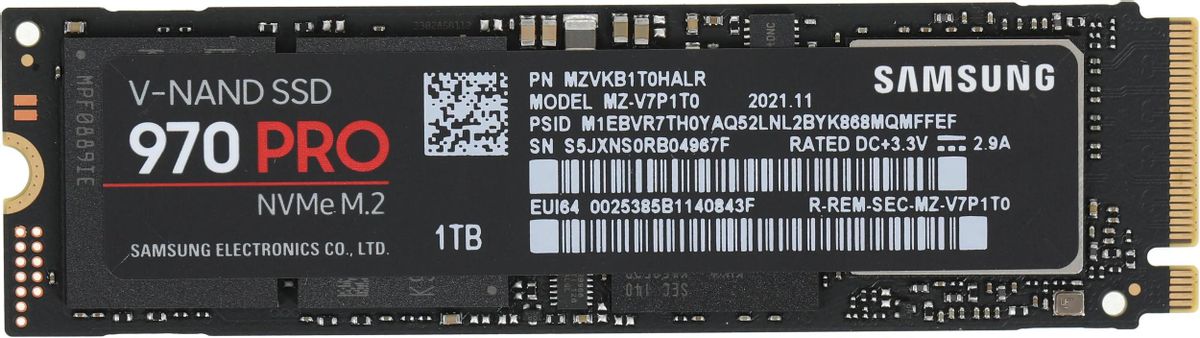 SSD Samsung 970 PRO MZ V7P1T0BW 1 M.2 2280 PCIe 3.0 x4 NVMe M.2 1070883