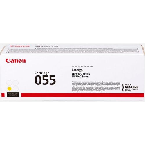 Картридж Canon 055Y, желтый / 3013C002