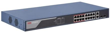 Коммутатор Hikvision DS-3E1318P-EI, управляемый, 18 RJ-45, 10/100/1000 Мбит/с