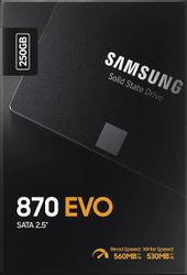 250ГБ SSD накопитель Samsung 870 EVO MZ-77E250B/AM 2.5"