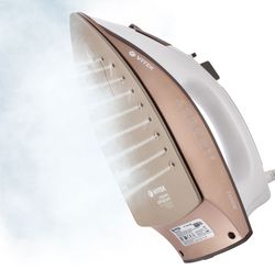 Утюг Vitek VT-1201,  с паровым ударом,  коричневый
