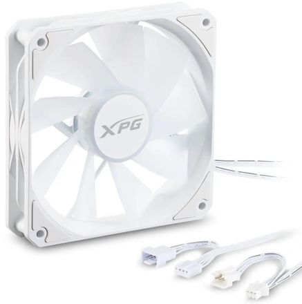 Вентилятор XPG Vento R 120 120мм, 4-pin, 1600об/мин, 32 дБ, ARGB, белый, Ret [ventor120argbpwm-whcww]