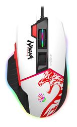 Мышь проводная A4TECH Bloody W95 Max Naraka, USB, белый и рисунок