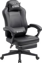 Изображение товара Игровое кресло Defender Cruiser на колесиках из экокожи черное