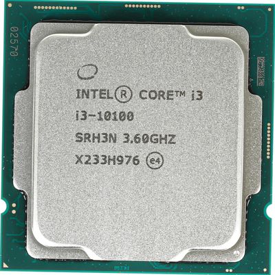 Процессор Intel Core i3 10100, LGA 1200,  OEM [cm8070104291317 srh3n]