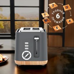 Тостер TESLER TT-244,  серый