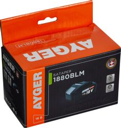 Батарея аккумуляторная AYGER 1880BLM, 18В, 8Ач, Li-Ion