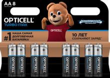 Изображение товара Батарейки OPTICELL Turbo MAX LR6 8 шт. - щелочные AA для электроники