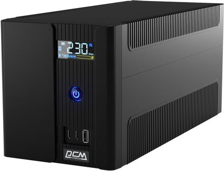 ИБП POWERCOM Raptor Plus LCD RPT1600EULCD, 1600ВA