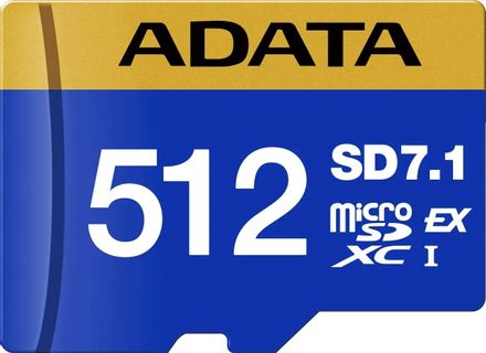 Карта памяти microSDXC UHS-III A-Data Premier Extreme 512 ГБ, 800 МБ/с, Class 10, UD512GEX3L1-C, 1 шт., без адаптера