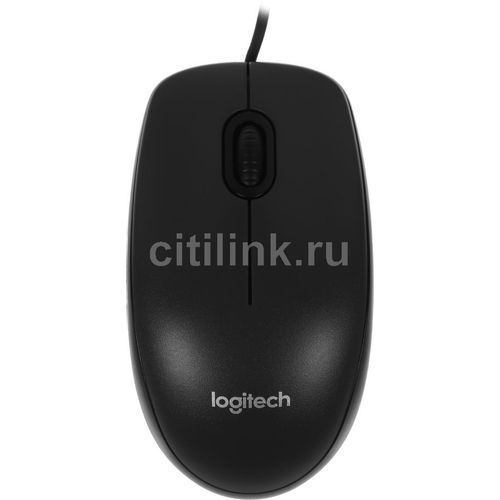 Мышь проводная Logitech M90, оптическая, USB, 1000dpi, черный [910-001793]
