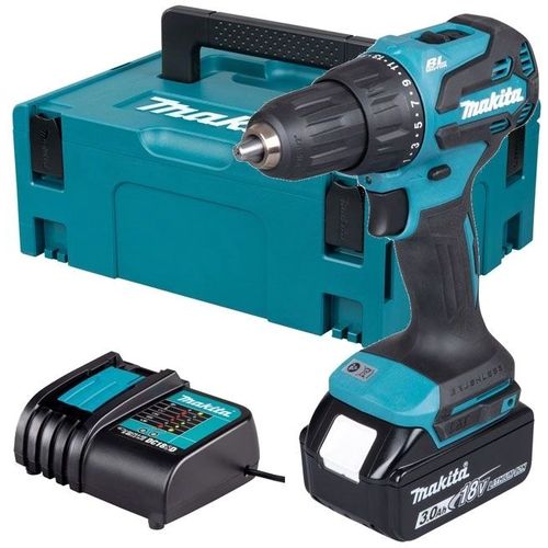 Ударная дрель-шуруповерт Makita DHP490F005, 3Ач, с одним аккумулятором